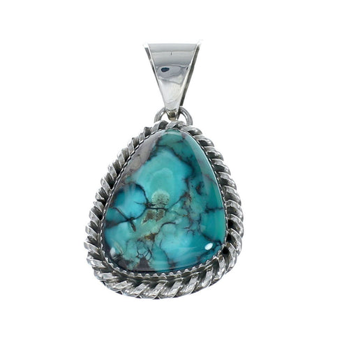 Navajo Native American Turquoise Sterling Silver Pendant SN20063